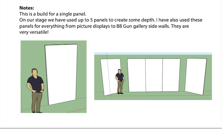 DIY: Portable Stage Wall Pieces